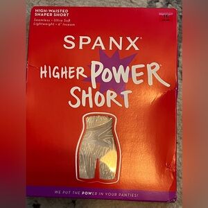 Spanx higher power short in soft nude NWT